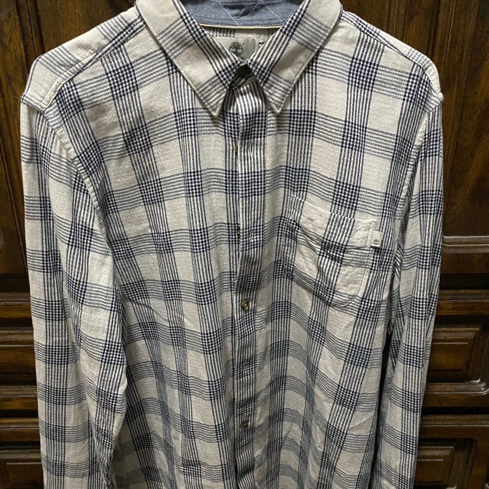 Timberland Men’s Plaid Button-Down Shirt
